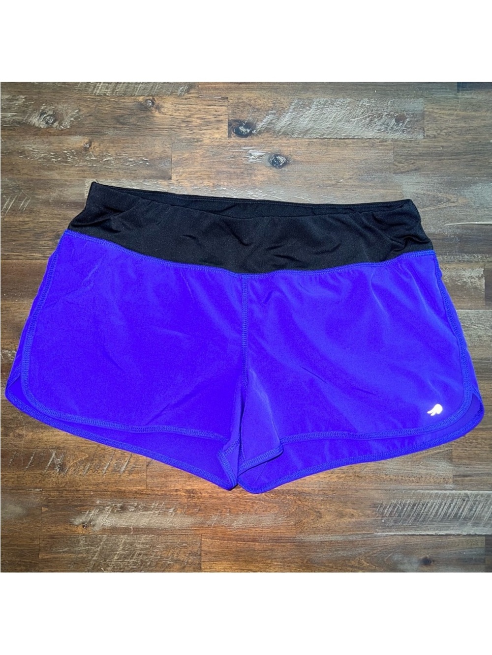Ideology royal blue/purple athletic shorts with zipper pocket & underwear